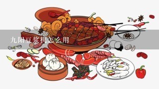 九阳豆浆机怎么用