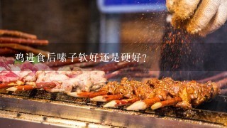 鸡进食后嗉子软好还是硬好？