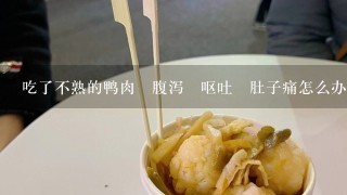 吃了不熟的鸭肉 腹泻 呕吐 肚子痛怎么办?