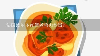 法国波尔多红酒煮鸡肉炒饭