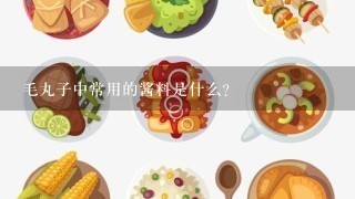 毛丸子中常用的酱料是什么