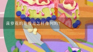 菠萝花的花瓣是怎样排列的?